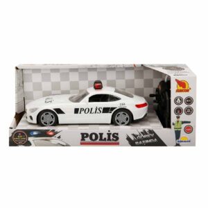 20357 Uzaktan Kumandalı Suncon Işıklı Polis Arabası 21 cm - 1 Adet Stokta Olan Gönderilir